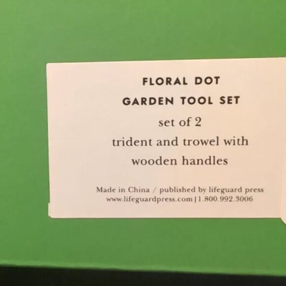 kate spade dahlia floral dot Picture Dot Garden Set brand new in box - Picture 2 of 2